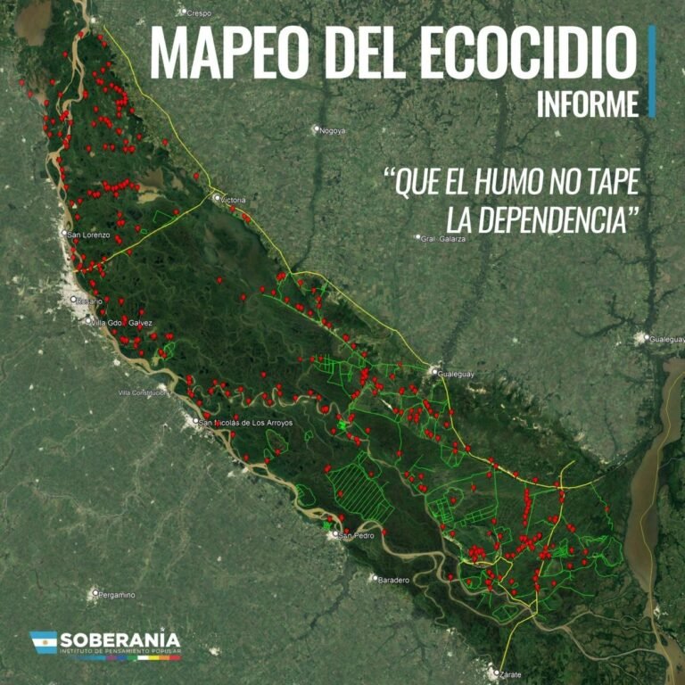 Que el humo no tape la dependencia. Mapeo del ecocidio.